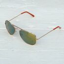 10x Sonnenbrille Brillen Pilotenbrillen Sunglasses gold...