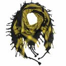 Kufiya - black - brown-orchre - Shemagh - Arafat scarf