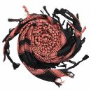Kufiya - black - terracotta - Shemagh - Arafat scarf