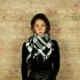 Kufiya - camouflage pixels - black - white - Shemagh - Arafat scarf