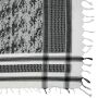 Kufiya - pixel camuffamento - bianco - nero - Shemagh - Sciarpa Arafat