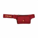 borsa cintura - Flint - rosso bordeaux - colori ottone -...