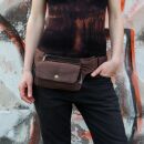 borsa cintura - Flint - marrone - colori ottone - marsupio