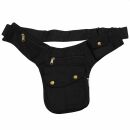 Premium borsa cintura - Buddy - nero - colori ottone -...