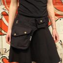 Premium Riñonero - Buddy - negro - color latón - Cinturón con bolsa - Bolsa de cadera