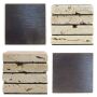 Magnet aus Travertin 4,8x4,8 cm - Vintage Look - Modell 10