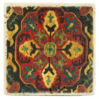 Calamita in travertino 4,8x4,8 cm - Aspetto vintage - Modello 19