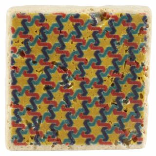 Calamita in travertino 4,8x4,8 cm - Aspetto vintage - Modello 22