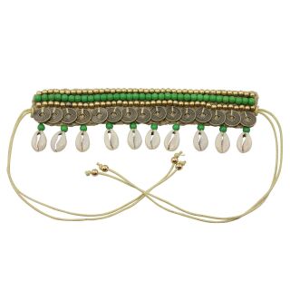 Braccialetto tribale con conchiglie cauri - Bracciale con conchiglie di ciprea - 9 Modelli