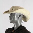 Hempen straw hat - Model 05 beige multicolored - woven unisex beach hat