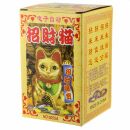 Agitando gato chino - Maneki neko - 13 cm - plata