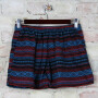 Kurze Hose - Damen - Shorts - Einheitsgröße - Modell 01 blau - rot