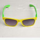 24x Sonnenbrille grün gelb Klassiker Stil Nerdbrille...