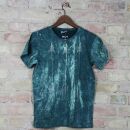 T-Shirt - Origami Pfeile - stonewash grün