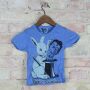 Kinder - Shirt - Senior - zaubernder Hase - Einzelstück - blau S