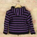 Kids jacket stripes - Model 09 - black - purple L