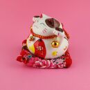 Hucha de cerámica - porcelana - gata de la suerte - Maneki-Neko - Modelo 01