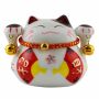 Savings box - porcelain - Lucky cat - Maneki-Neko - Model 01