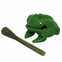 Guiro a forma di rana - verde - Strumento a percussione di legno