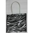 Tragetasche Zebra schwarz weiß Mexiko Einkaufstasche Mexico