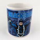Black Bolt Marvel Retro Series coffee cup blue