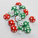 Beads - Set 01 - Pendants - Mushroom beads - handicrafts