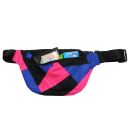 Belt bag - Fanny pack - Techno - blue pink black