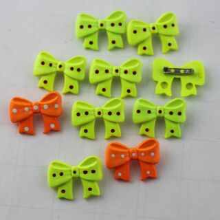 10x neon plug - brooch - bow - set 02