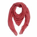 Cotton Scarf - red - raspberry red - Blend-Look - squared...