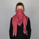 Cotton Scarf - red - raspberry red - Blend-Look - squared kerchief