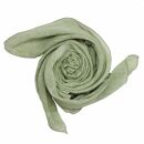 Pañuelo de algodón - verde - verde pálido mirada melange - Pañuelo cuadrado para el cuello