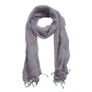 Airy woven cotton scarf model 04 - pastel purple