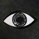 Aufnäher - Auge - weiß-schwarz 8,5 cm - Sticker