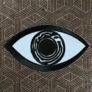 Patch - Occhio - bianco-nero 8,5 cm - Adesivo