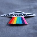 Patch - UFO con arcobaleno - toppa