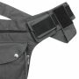 Gürteltasche - Buddy - grau - silberfarben - Bauchtasche - Hüfttasche