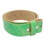 Leather belt - Buckle free belt - green - 4 cm