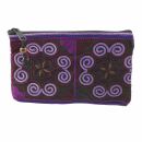 Ethno Münzbörse - Reißverschlusstasche mit Hmong Muster - Muster 08 - Geldbörse