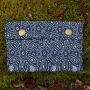 Tobacco pouches - blue grey - floral