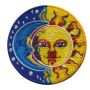 Patch - India Sun Moon - yellow-blue