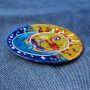 Patch - India Sun Moon - yellow-blue