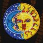 Patch - India Sun Moon - yellow-blue