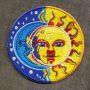 Patch - India Sun Moon - yellow-blue