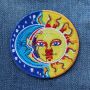Patch - India Sun Moon - yellow-blue