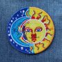 Patch - India sole luna - giallo-blu