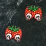 Patch - Strawberry skulls - Set of 2