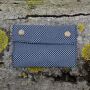 Tobacco pouches - blue white - dotted