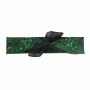 Pañuelo para la cabeza y el cuello - Paisley muestra 02 negro - verde - Pañoleta - Bandana