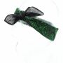 Pañuelo para la cabeza y el cuello - Paisley muestra 02 negro - verde - Pañoleta - Bandana