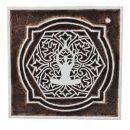 Wooden Stamp - Yogi 02 - lotus seat - big - 2,95 inch -...